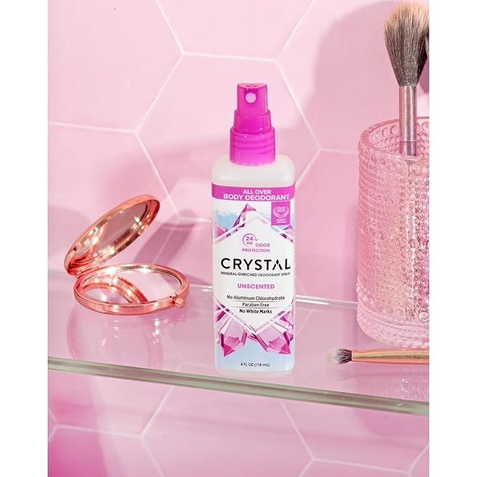 Crystal Body Deodorant Spray-4 fl oz, 2 pack