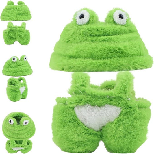 Clothes for labubu 17cm Accessories Suit Cute Clothes for Doll Dress up Animal Style Outfits (NO Doll)(Frog)