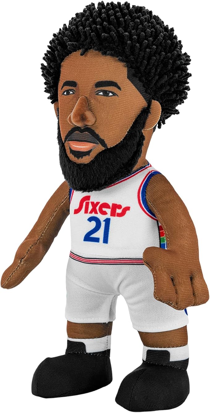 Bleacher Creatures Philadelphia 76ers Joel Embiid 10" NBA Plush Figure(City Edition '24-'25) - A Superstar for Play or Display