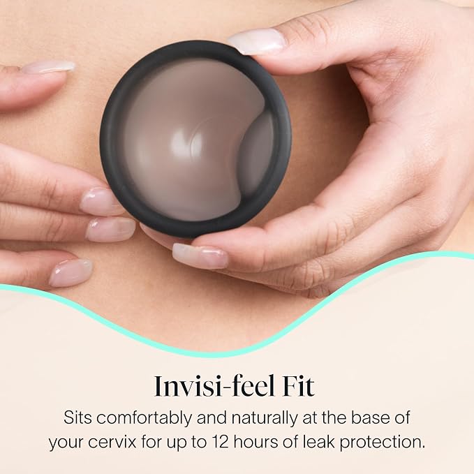 Cora Menstrual Disc | Reusable Period Disc | Wear Up to 12-Hours | Sustainable Alternative to Tampons/Pads | for Light/Heavy Flows | Leak Proof | Medical Grade Silicone | Eco-Friendly Feminine Hygiene