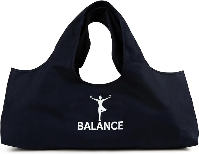 Wild Essentials Yoga Bag, Exercise, Tote, Large Carrier, Shoulder Strap, Inner Pocket, Fits Most Mats, Recycled Cotton Canvas