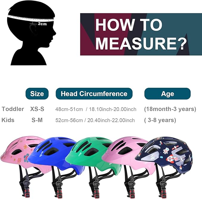 GLAF Baby Bike Helmet Toddler Helmets for 1 Year Old and up Infant Girls Boys Multi Sport Adjustable for Scooter Bicycle Skateboard Cycling