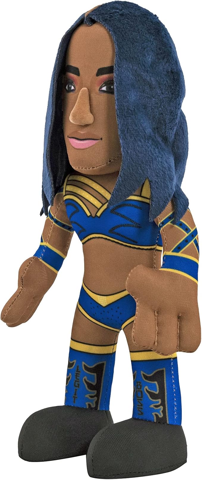 Bleacher Creatures WWE Diva Sasha Banks 10" Plush Figure- A Wrestling Diva for Play or Display