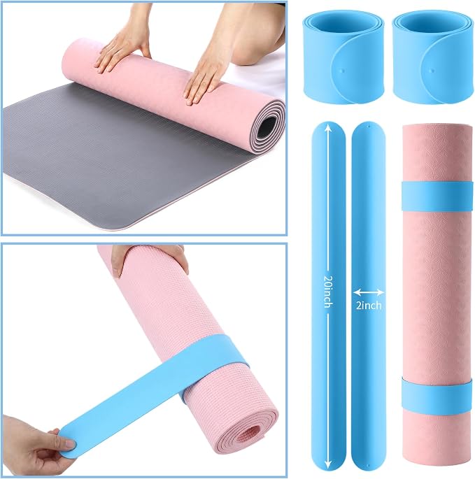 Halloscume Yoga Bag Set for Women Including Yoga Mat Tote Bag, Booty Resistance Bands, Non Slip Sports Socks Silicone Ties for Pilates Travel Workout Office Home Gym