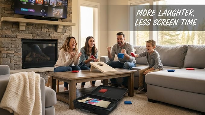 Cornhole Board Set&Toy Corn Hole Game Set for Adults/Kids