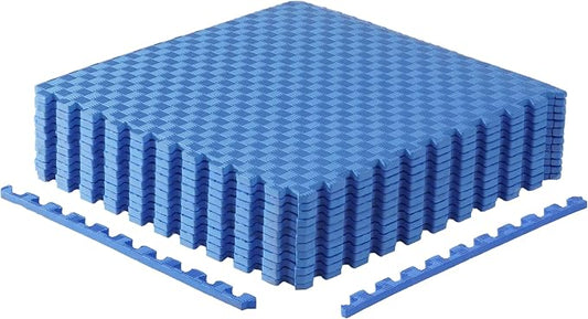 CAP Puzzle Exercise Mats | 1/2” Thick EVA Interlocking Foam Tiles for Home Gym Flooring | Multiple Options