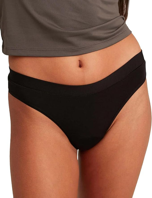 saalt Comfort Modal Thong Period Underwear - Light Absorbency - Keeps You Dry from All Leaks