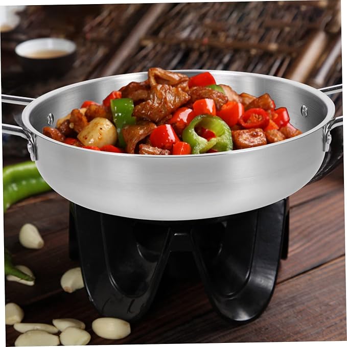 3pcs Stainless Steel Soup Pot Set Heavy Duty Ramen Hot Pot for Cooking Korean Noodles Double Handles Induction Compatible for Home and College Use