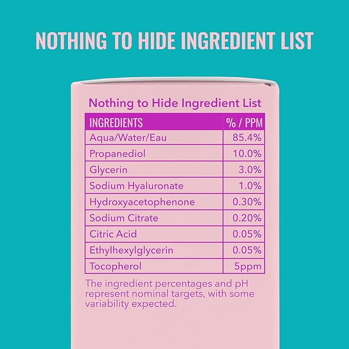 Good Molecules Hyaluronic Acid Serum Pack 3 – 75 ml / 2.5 fl oz Each | Lightweight Facial Serum with 1% Hyaluronic Acid for Hydration