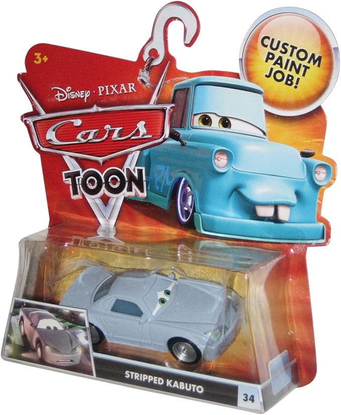 Disney Cars Toon 1:55 Scale Diecast Tokyo Mater Stripped Kabuto #34