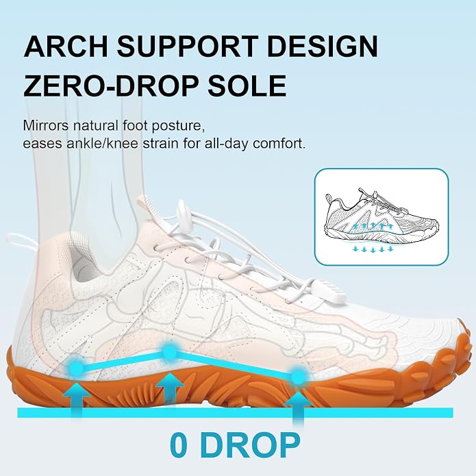 ELETON Barefoot Shoes Women Men Footwear, Wide Toe Box Hiking Zero Drop Non-Slip Quick-Dry River Boat Pool Beach Water Shoes, Lightweight Swimming Running Walking Sneakers Unisex