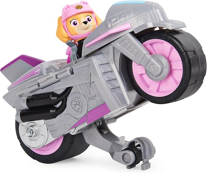 Paw Patrol LA PAT' PATROUILLE - VÉHICULE + FIGURINE MOTO PUPS - Véhicule à Rétro-friction Avec 1 Figurine À Collectionner Pat' Patrouille - - 6059253 - Jouet Enfant 3 Ans et + - Modèle Aléatoire