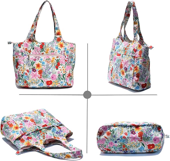ESVAN Yoga Tote Bag Mat bag Women Shoulder Bags Carryall Tote for Travel Office Workout Gym Nurse Beach