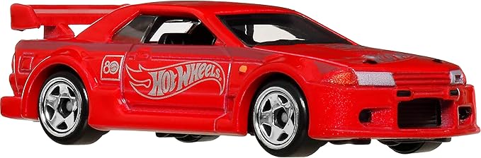 Hot Wheels Toy Cars & Trucks 8-Pack, Set of 8 Die-Cast 1:64 Scale Retro Vehicles with Special Mattel 80th Anniversary Deco & Packaging