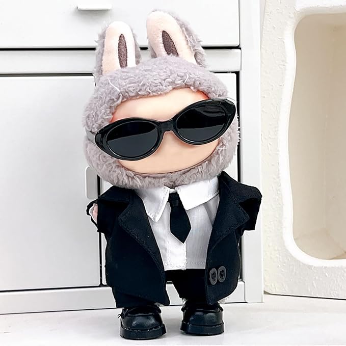Clothes Fit for 17CM Doll, Fashion Doll Clothes Outfit Set Cute Theme Designer Toys Dress Accessories for Collector Fans Display (Suit Sunnies)
