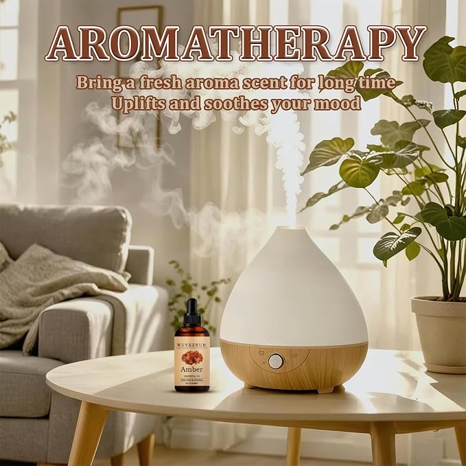 Amber Essential Oil 30ML - 100% Pure and Natural Oils for Aromatherapy Diffuser - 1 Fl Oz/Amber