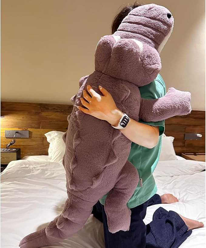 Hofun4U Alligator Plush Pillow, 38 inch Alligator Stuffed Animal, Home Decor Christmas Valentine’s Birthday Gift for Boys Girls Adults Kids (Purple)