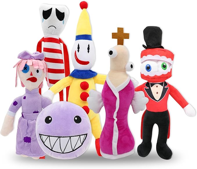 The Amazing Digital Circus Plush,12" Pomni Plushies Toy Gift, Cute Stuffed Figure Doll for Kids and Adults, Birthday Halloween Christmas Choice for Boys Girls