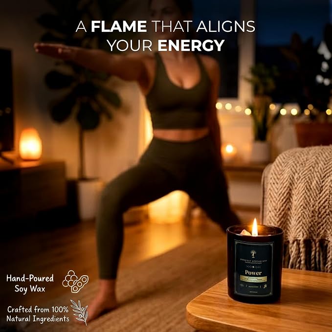 Healing Remedies & Ritual Supplies - Manifestation Candles - for Confidence, Courage, and Resilience - Green (Power)