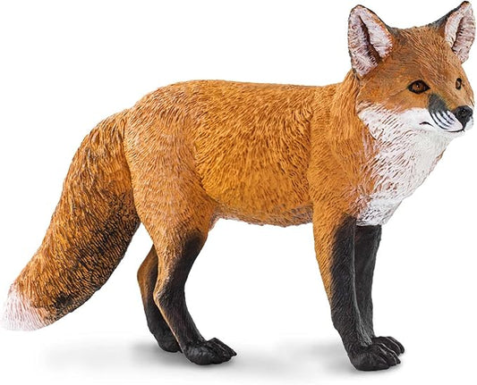 Safari Ltd. Red Fox Figurine - Detailed 7" Plastic Model Figure - Fun Educational Play Toy for Boys, Girls & Kids Ages 3+