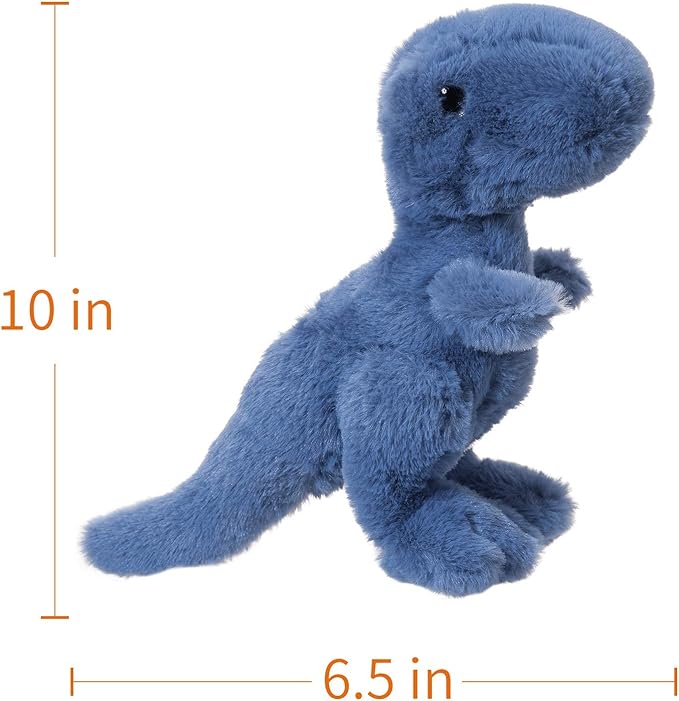 Apricot Lamb Toys Plush Dinosaur Stuffed Animal Soft Cuddly Perfect for Girls Boys (Navy Blue Dinosaur, 10 Inches)