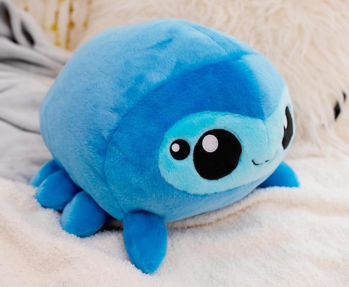 MochiOshis 12-Inch Character Plush Toy Wahiko Webboshi Blue Spider | Cute Plushies and Soft Stuffed Animals, Room Decor Essentials | Presents for Babies and Children | Kawaii Gifts and Collectibles