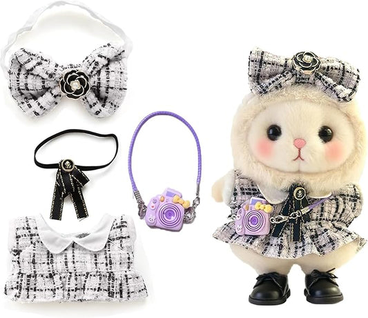 17cm Doll Clothes Set & Outfit Set for 17cm Dolls - Premium Fashion Dresses with Accessories, Luxury Chic Doll Clothing & Style Bundle,Just Clothes (Style-29)