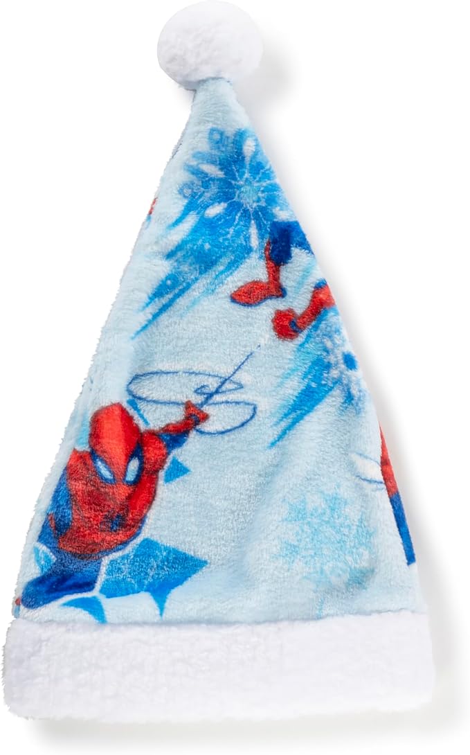 Jay Franco Santa Hat and Throw Set – 2-Piece 17" Inch Holiday Hat and 40" x 50" Inch Ultra-Soft Plush Fleece Blanket Gift Set