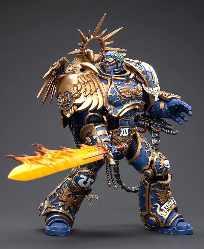 JOYTOY Warhammer 40K 1/18 Action Figures, Ultramarines Primarch Roboute Guilliman Perfect for Collectors & Decor, Ideal Gift for Birthdays, Christmas, Character Figure - JT6342