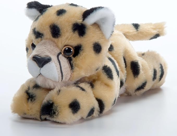The Petting Zoo Cheetah Stuffed Animal Plushie, Gifts for Kids, Scoopz Wildlife Animals, Cheetah Plush Toy, 8 inches
