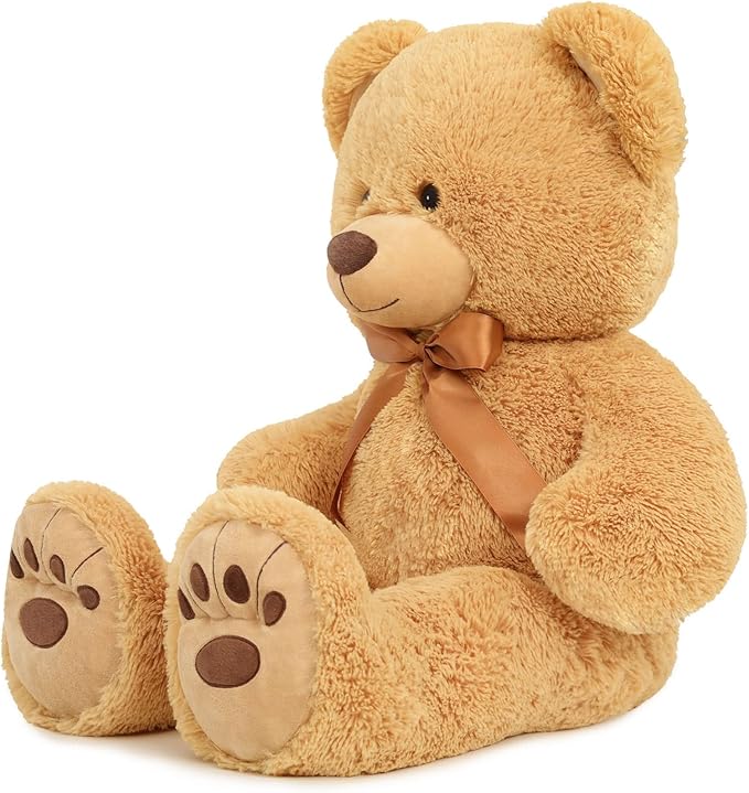 MorisMos Giant Teddy Bear Stuffed Animal, Big Teddy Bear Life Size, 36in Large Teddy Bear Cuddly Soft for Baby Shower, Boys, Girls