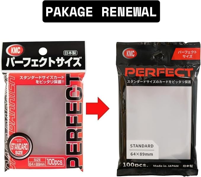 KMC 100 Karte Barriere Perfekte Größe (10 Packungen/Gesamt 1000)