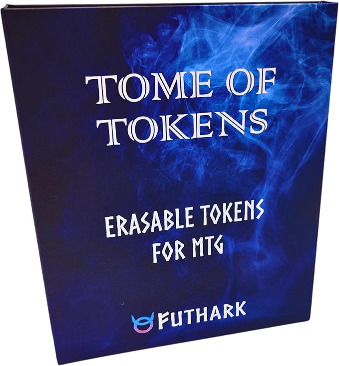 Futhark MTG Dry Erase Tokens Set - 60 Reversible Double-Sided Token Cards, Multi-Color Markers, Universal Proxy for Magic: The Gathering, MTG Accessories
