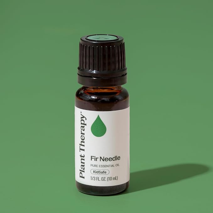 Plant Therapy Fir Needle Essential Oil 10 mL (1/3 oz) 100% Pure, Undiluted, Fresh Scent, Respiratory Support, DIY Cleaners