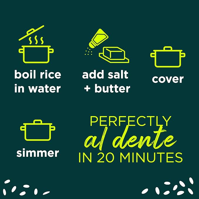 RiceSelect Arborio Rice, Premium Rice for Italian Risotto | Italian-style rice for stovetop, easy to cook, gluten-free, kosher, non-GMO, 32-ounce jar