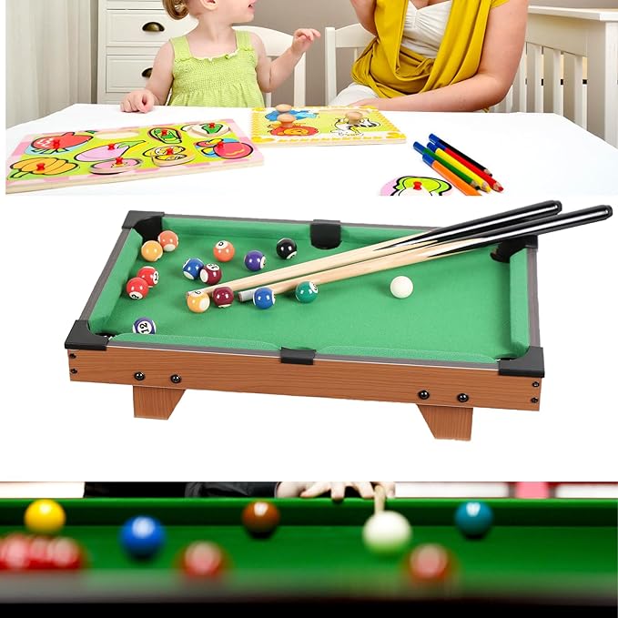 Mini Pool Table for Kids Small Billiards Game Table Top Pool Table Toy for Cat Gift for Kids Cat Pool Table Toy