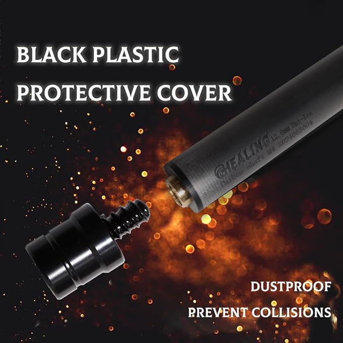 100% Carbon Fiber Shaft, Black Technology Shaft of Pool Cue Front Part for Billiard Play/Break/Snooker Cue Shaft with Foam- 737 mm,745mm,765mm