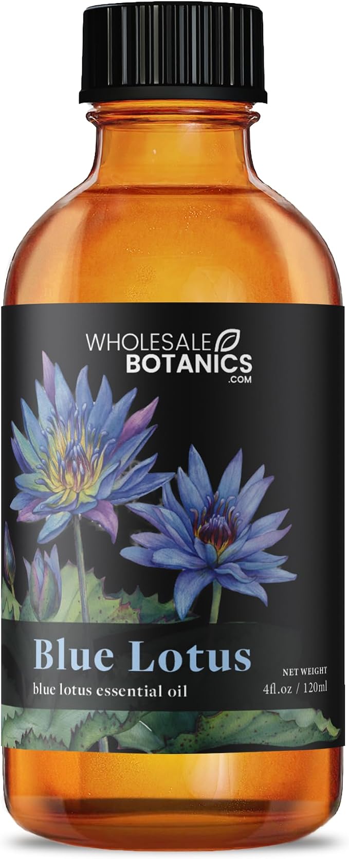 Blue Lotus Essential Oil by Wholesale Botanics | Premium Grade Essential Oil | for Aromatherapy, Soaps, Lotions, & Candles | Vegan & Cruelty Free (4 Fl Oz)