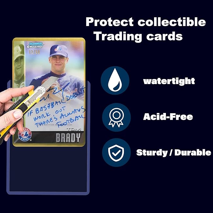 100 Hard Card Sleeves Card Toploaders for Protection for Baseball Football Premium Top Loaders for Cards, Ensuring Safety (100 Hard Sleeves)