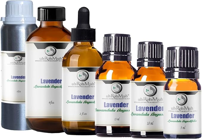 Organic Lavender Essential Oil - Steam Distilled Lavandula Angustifolia, Flower Oil, Premium Floral Aroma Middle Note Oil for Aromatherapy, Skincare, Haircare and DIY Cosmetic Formulations - 4 Fl oz