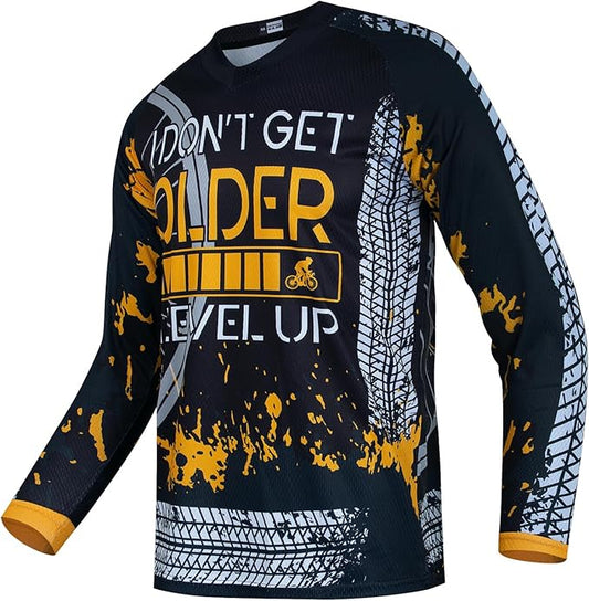 Weimostar Dirt Bike Jersey Youth Long Sleeve Off-Road Motocross Downhill Cycling t Shirt MTB Bicycle Biking Top for Boy Girl