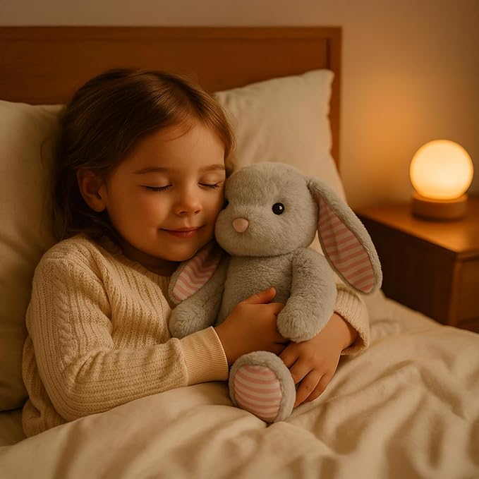 Gray Bunny Rabbit Stuffed Animals Plush Toys for Kids Girls Boys Baby Birthday Bedtime Gift, 17.7 inches