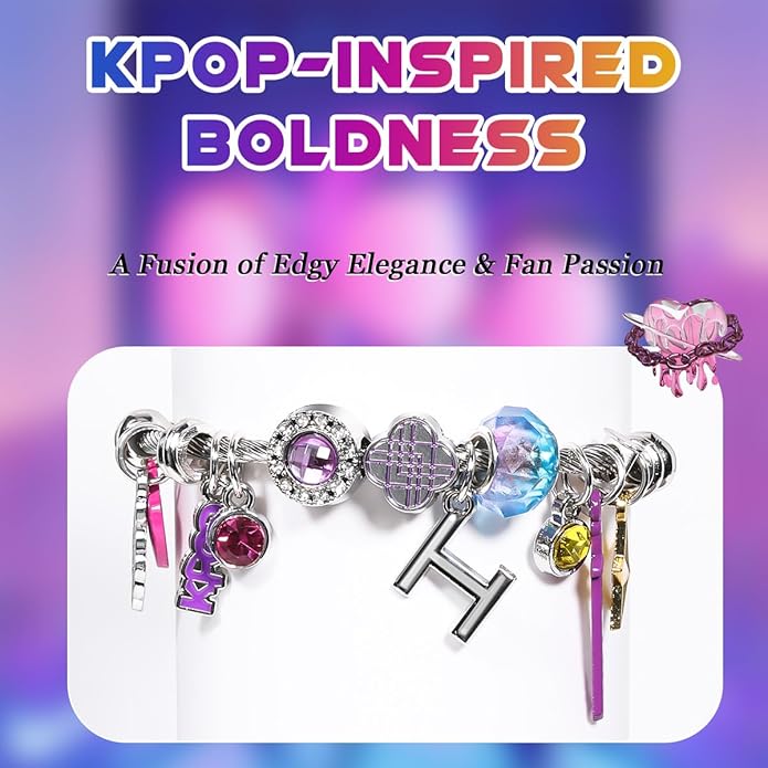 AICase for Kpop Bracelets Merch Gifts Toys Stuff Inspired Bracelets Friendship K_Pop Outfit Cosplay Costume Merchandise Jewelry Gifts for Fans Women Birthday Christmas Stocking