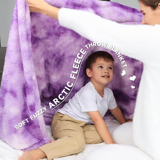 MUGD Soft Blankets Fuzzy Twin Bed Fleece Blanket Kids Warm Throw Blanket for Bed