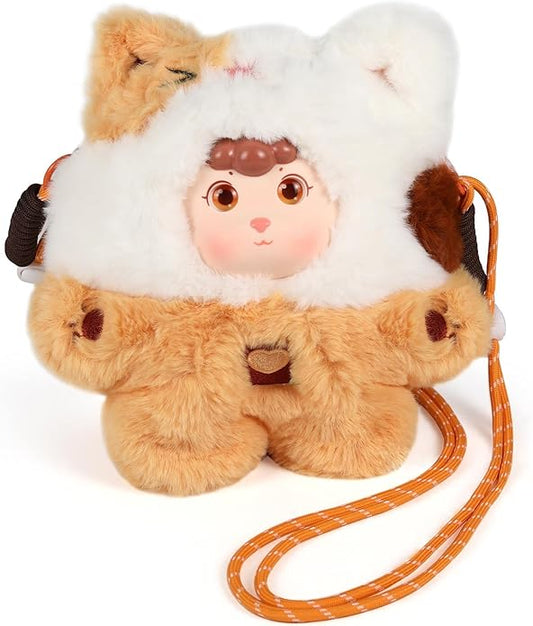9inch Plush Bag Collection Crossbody Bags, Cute Girl Purses Fun & Unique Handbag Plush Shoulder Bag with Strap, Pockets