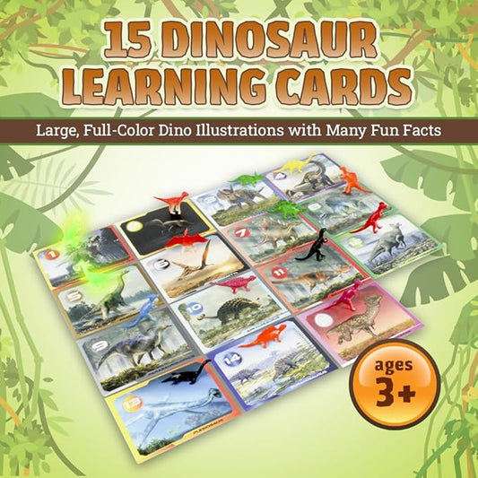 DinoMax Dinosaur Eggs for Kids - Educational Dig Kit with 15 Dinosaur Eggs, Toys, Learning Cards and Excavation Tools - Science Gifts for Easter's Boys & Girls