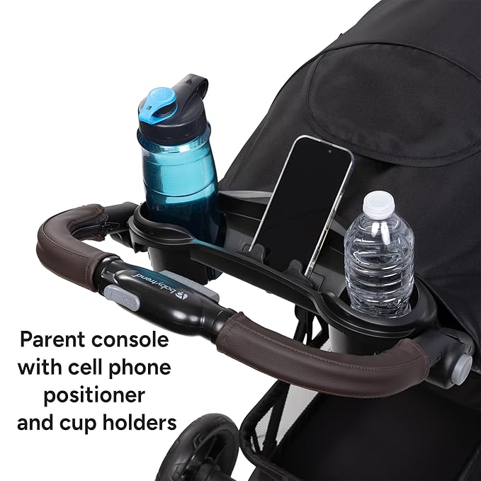 Baby Trend EZ Ride DLX Stroller Travel System (with EZ-Lift Plus Infant Car Seat), Dash Midnight