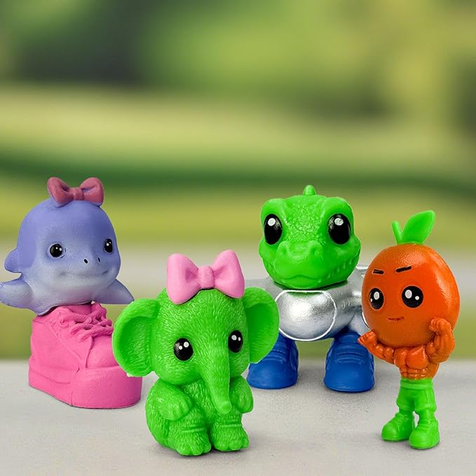 8Pcs Italian Brainrot Action Figures,Tralalero Travala Toy Set Tralalero Travala,Tung Tung Tung Sahur, Brr Brr Patapim - Brainrot fidget Toys,Decorations Gifts for Office Room Figurine Decor (8PCS-D)