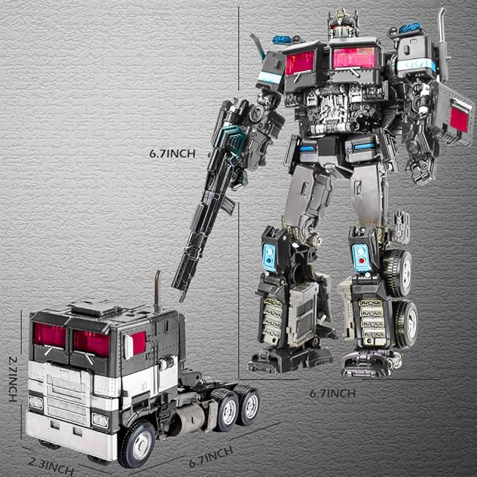Deformation Action Figure Toy, Portable Car Model Alloy Deformed Robot Toy Gift for Kids Boys and Girls (7.08 inches)