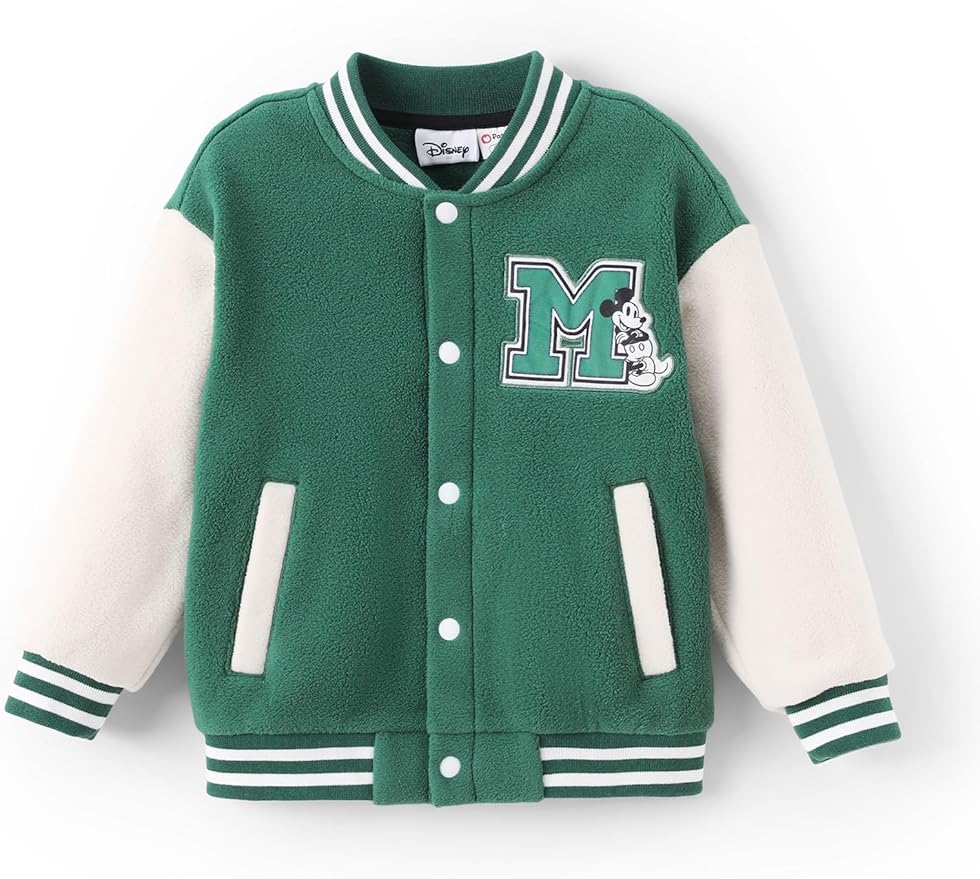 Disney Minnie Mickey Stitch Princess Frozen Marvel Jacket Lightweight Coat Button up Color Block Sweatshirt Sizes 2-14 Years